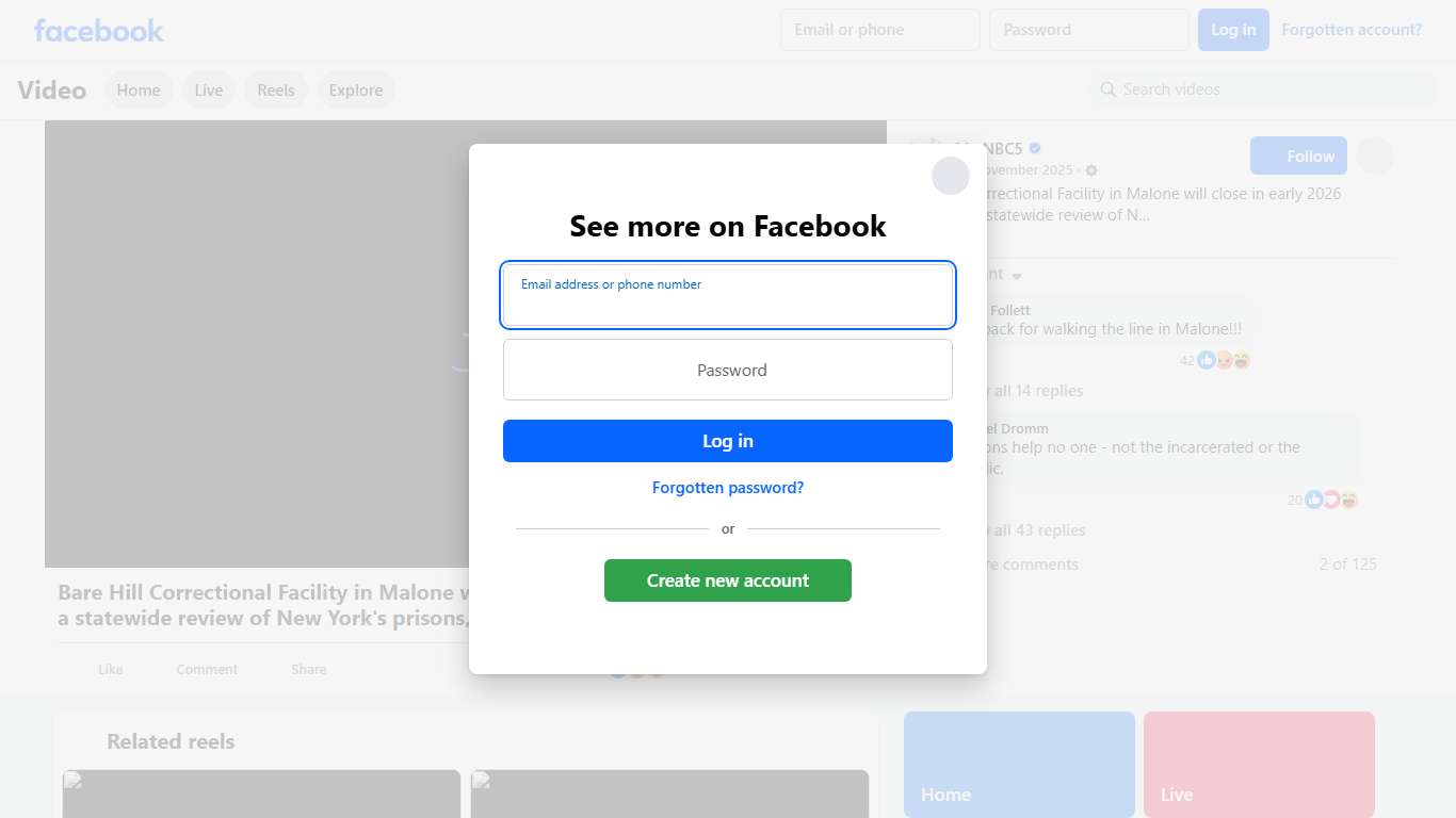 Bare Hill Correctional Facility in Malone will close in early 2026 following a statewide review of New York's prisons, according to officials. The New York State Department of Correctional and Community Supervision announced the upcoming closure Tuesday. DOCCS said it conducted "a thorough review of operations at its 42 correctional facilities" following the enactment of the state budget and determined that the facility will close on March 11, 2026. Sophia Falbo My NBC5 has the full story. Click